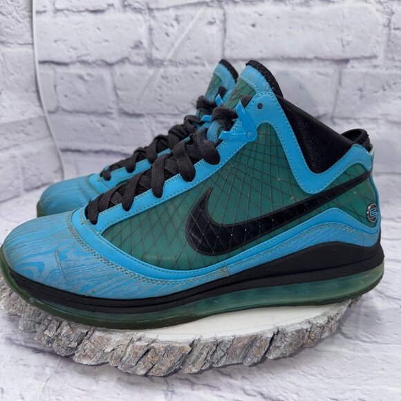 Nike Air Max 2010 LeBron 7 \'All Star\' Shoes Men\'s Size 11 Chlorine Blue Flywire main image 11